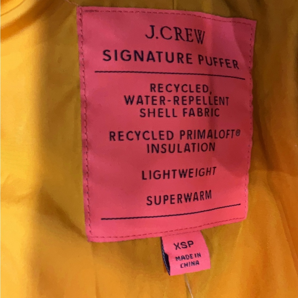 JCrew Olive Quilted Mid-length Puffer Coat